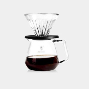 Kit Timemore Crystal Eye Glass Dripper Brewer Set 02 Preto